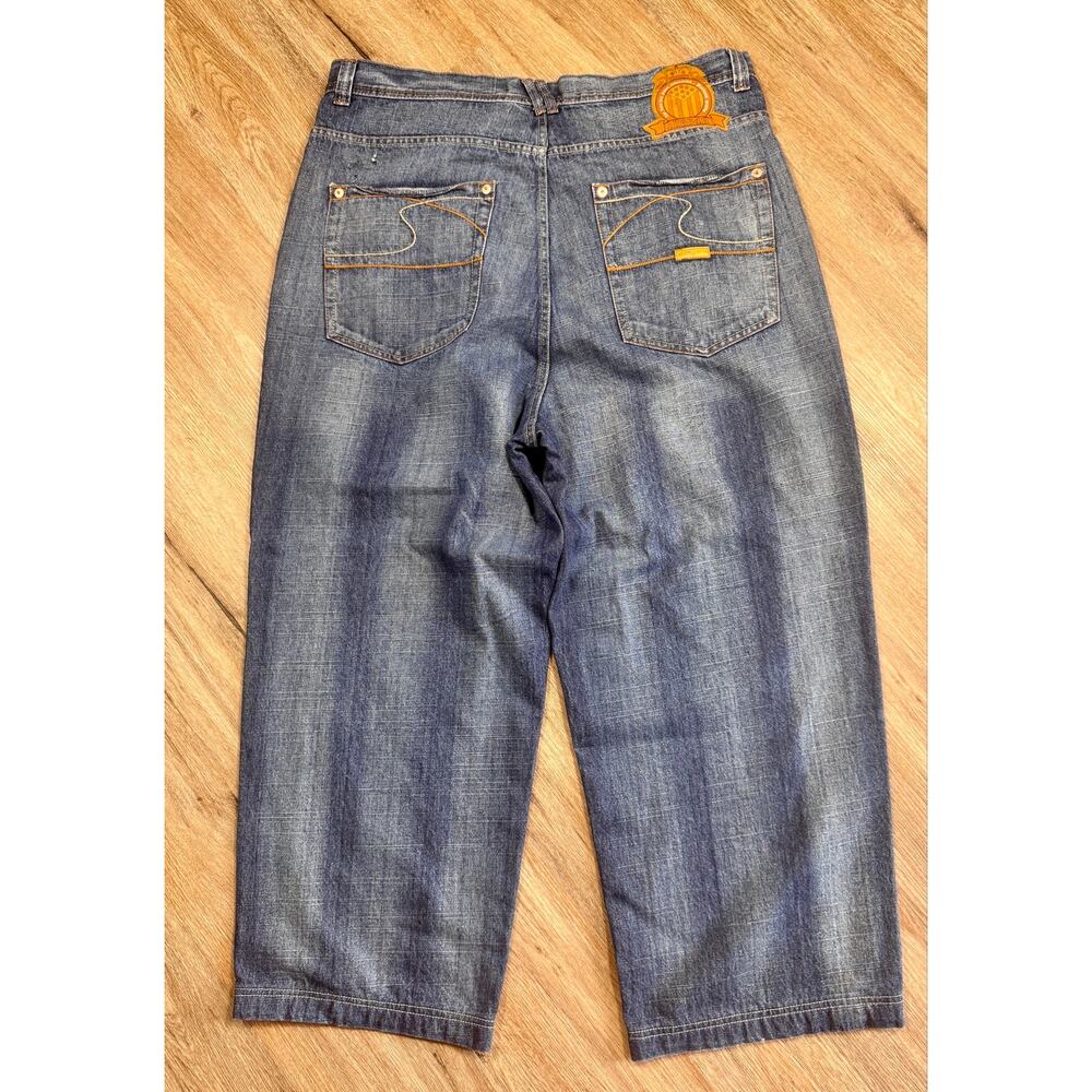 Y2K Bare Fox Urbanfolks Baggy Wide Leg Skater Jeans Men’s 42 x 32 JNCO Style